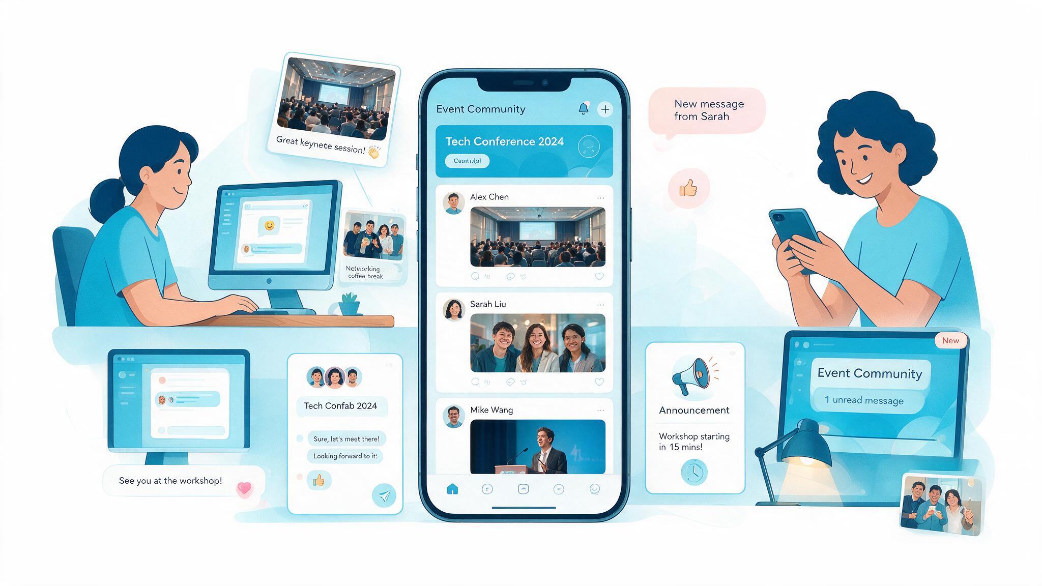 Community & social feed - EventBuzz Live