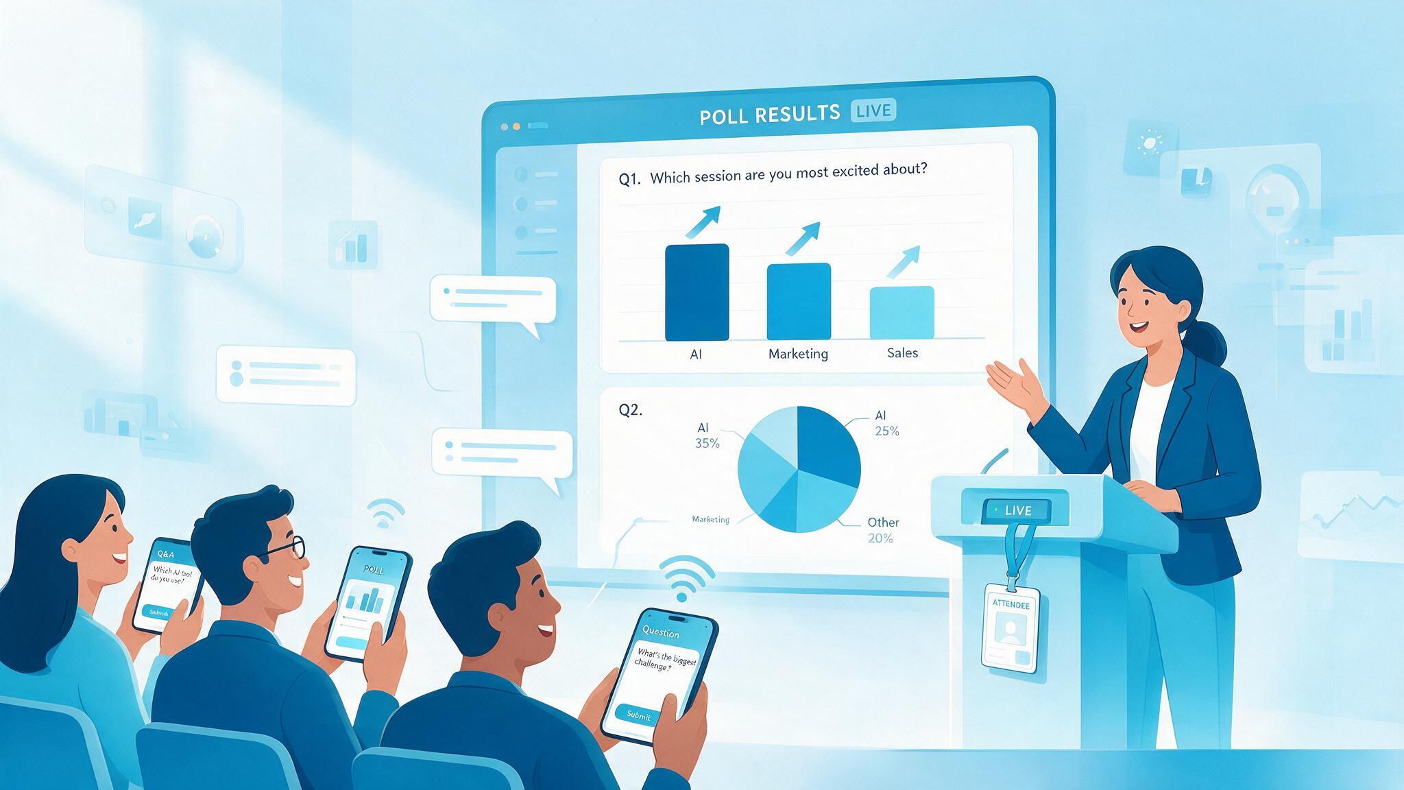 Live polls & Q&A - EventBuzz Live