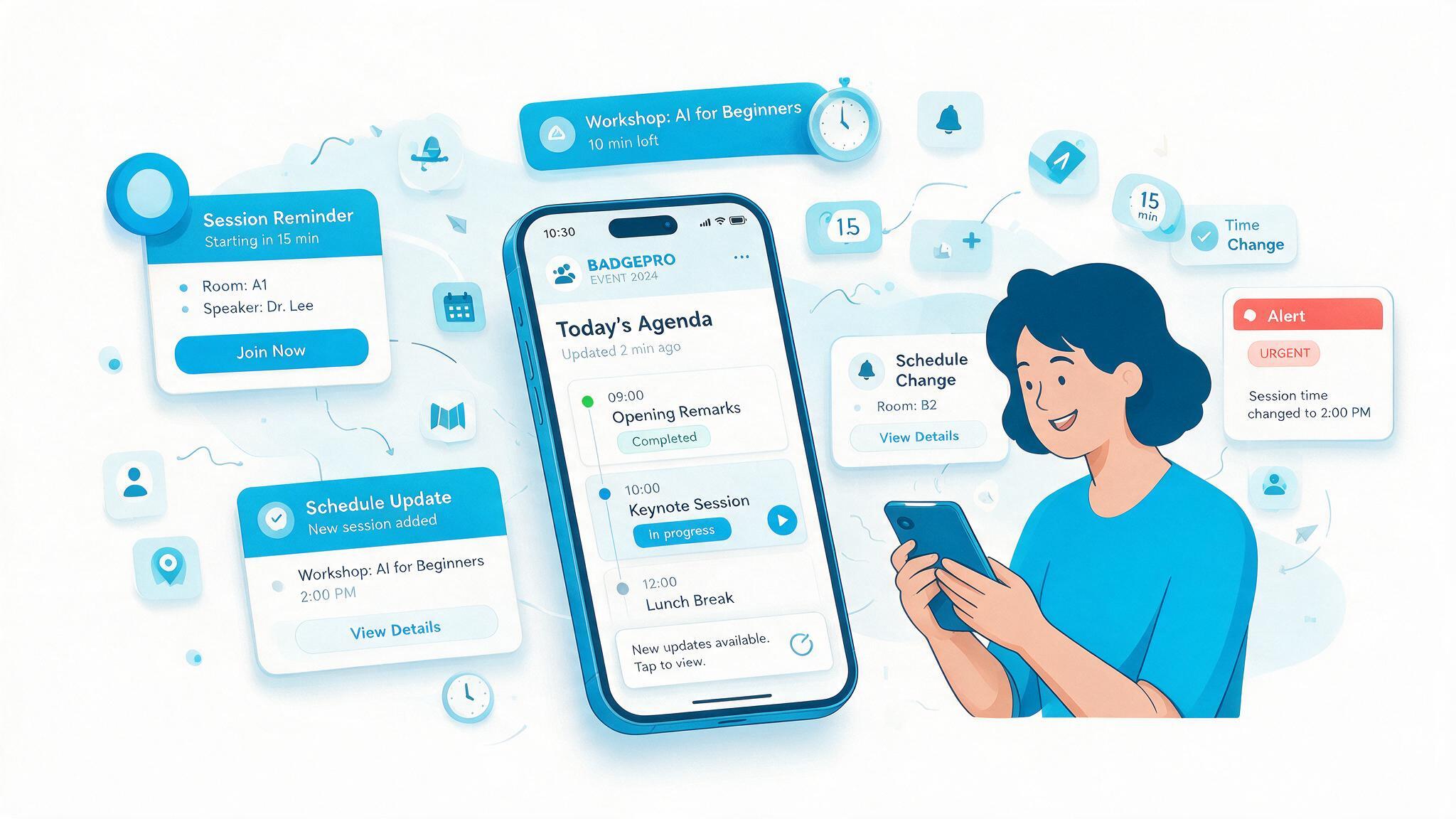 Push & reminders - EventBuzz Live